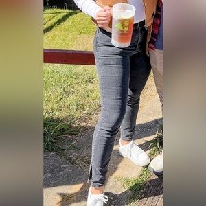 Women's Black Faded Jeans